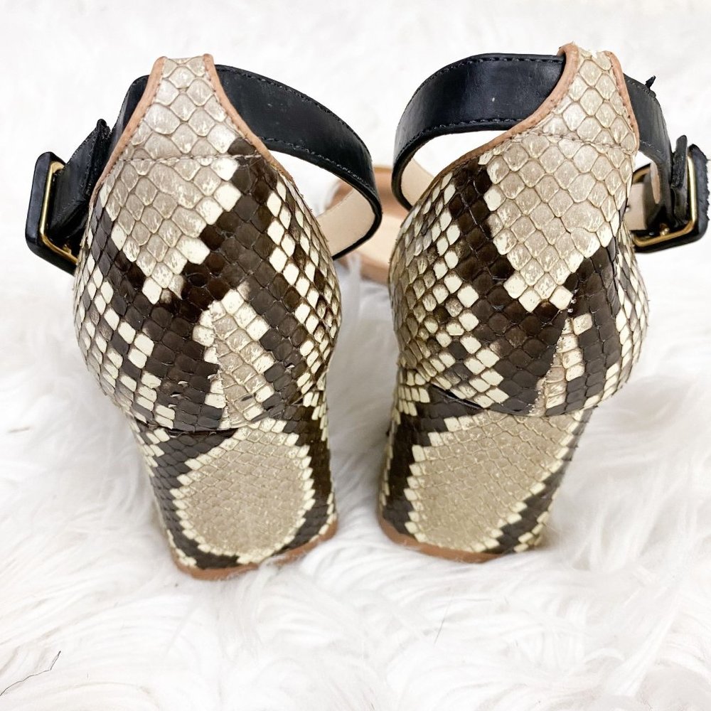 Alexandre Birman Judy Python Block Heel Sandal 5 - image 6